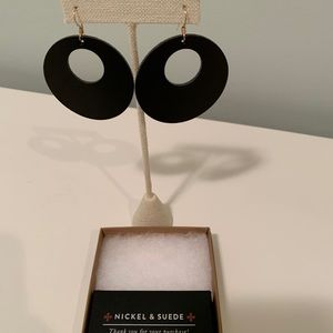 Nickel & Suede Leather earrings